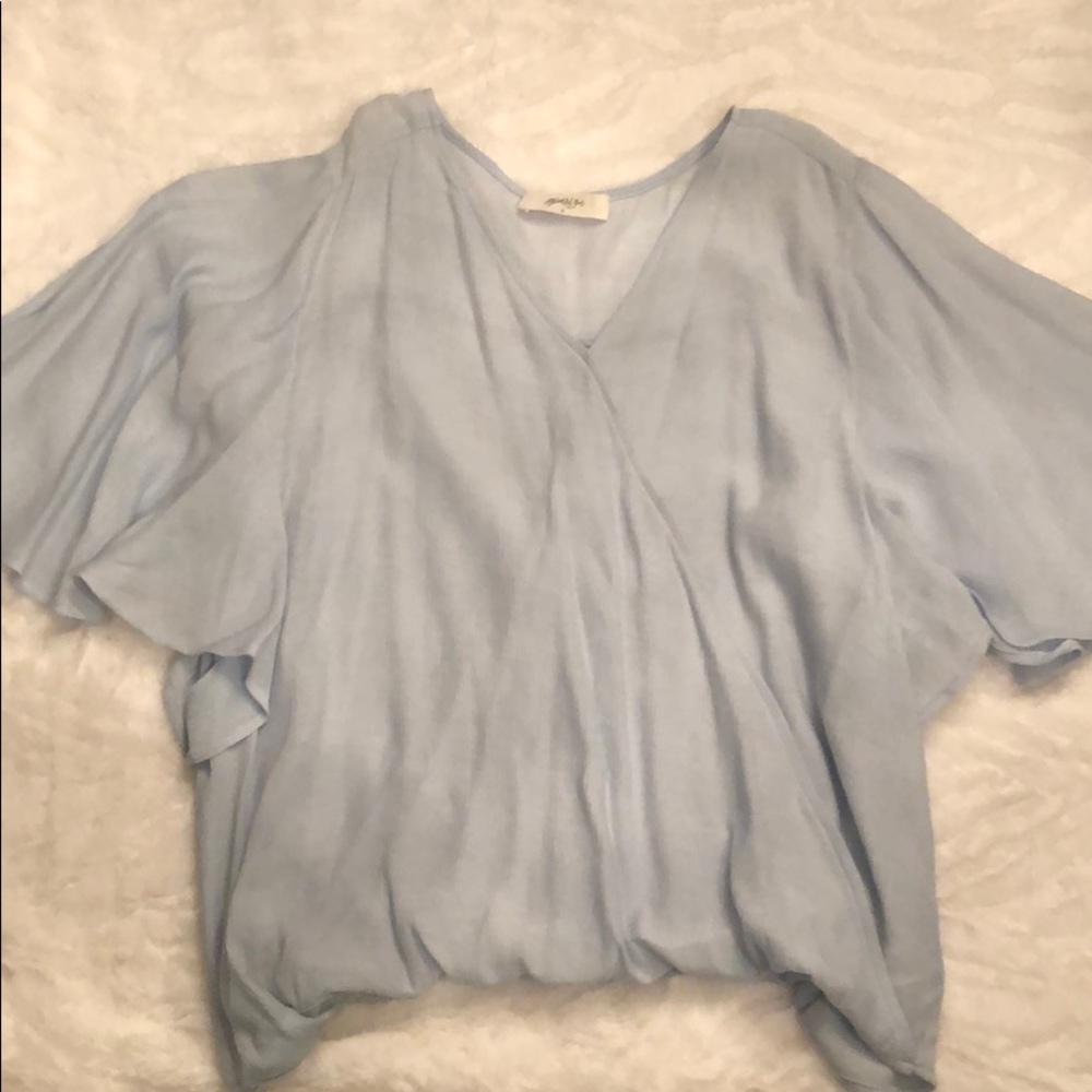 Light blue flowy blouse Altar’d State